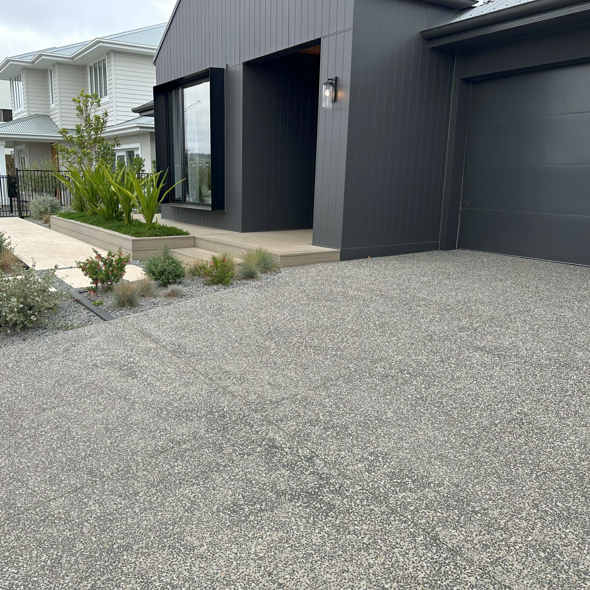 sq Exposed Aggregate Driveway